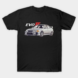 Mitsubish Evo 5 GSR Silver T-Shirt